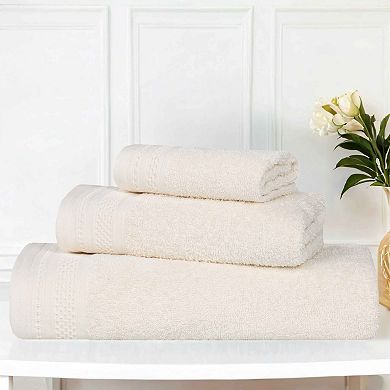 SUPERIOR 3-Piece Honeycomb Cotton Absorbent Towel Set