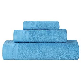 SUPERIOR 3 pc Honeycomb Cotton Absorbent Towel Set