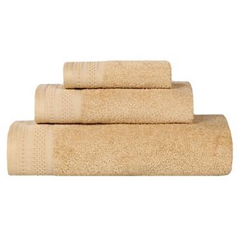 SUPERIOR 3 pc Honeycomb Cotton Absorbent Towel Set