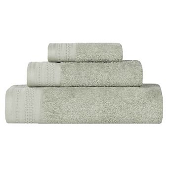 SUPERIOR 3 pc Honeycomb Cotton Absorbent Towel Set