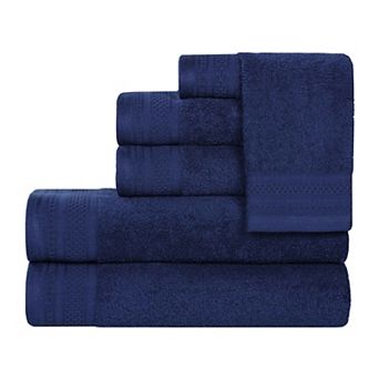 SUPERIOR 6 pc Honeycomb Cotton Absorbent Towel Set