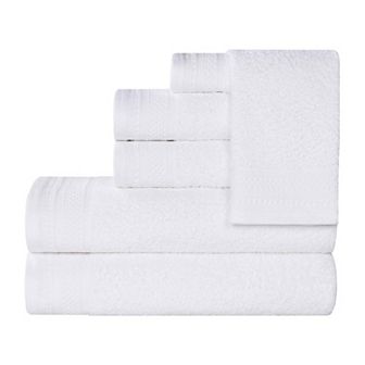 SUPERIOR 6 pc Honeycomb Cotton Absorbent Towel Set