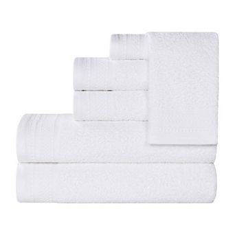 SUPERIOR 6 pc Honeycomb Cotton Absorbent Towel Set