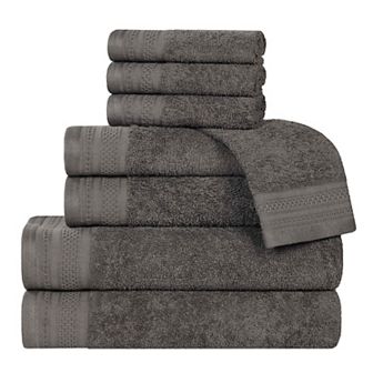 SUPERIOR 8 pc Honeycomb Cotton Absorbent Towel Set