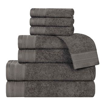 SUPERIOR 8 pc Honeycomb Cotton Absorbent Towel Set