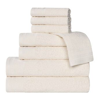 SUPERIOR 8 pc Honeycomb Cotton Absorbent Towel Set