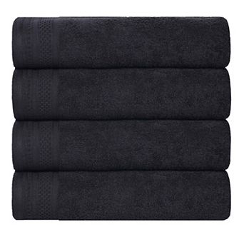 SUPERIOR 4 pc Honeycomb Cotton Absorbent Bath Towel Set