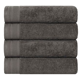 SUPERIOR 4 pc Honeycomb Cotton Absorbent Bath Towel Set