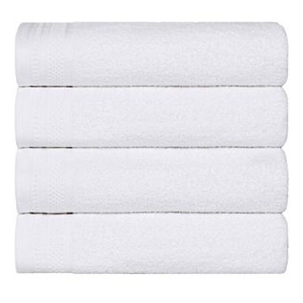 SUPERIOR 4 pc Honeycomb Cotton Absorbent Bath Towel Set