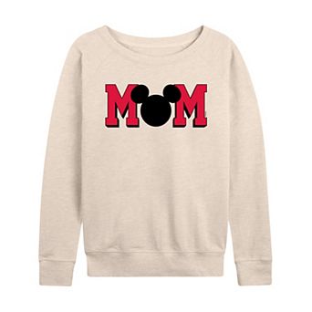 Disney's Mickey Mouse Women's Mom French Terry Long Sleeve Tee