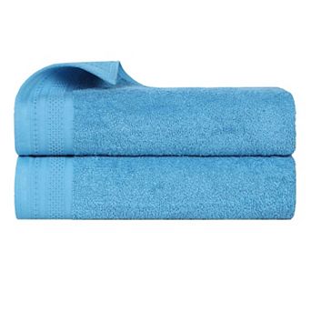 SUPERIOR 2 pc Honeycomb Cotton Absorbent Bath Sheet Set