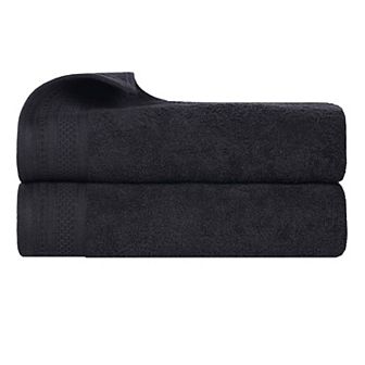 SUPERIOR 2 pc Honeycomb Cotton Absorbent Bath Sheet Set