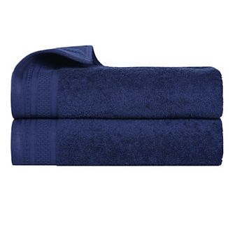 SUPERIOR 2 pc Honeycomb Cotton Absorbent Bath Sheet Set