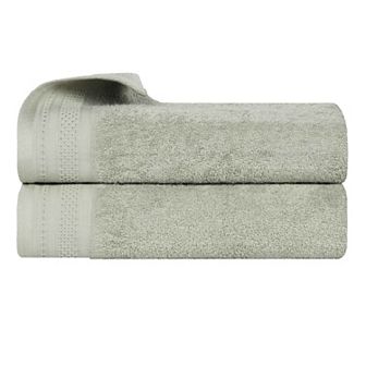 SUPERIOR 2 pc Honeycomb Cotton Absorbent Bath Sheet Set