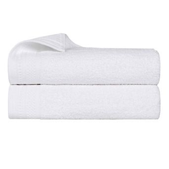 SUPERIOR 2 pc Honeycomb Cotton Absorbent Bath Sheet Set