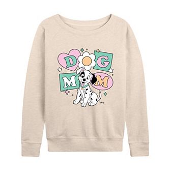 Disney's 101 Dalmatians Women's Dog Mom French Terry Long Sleeve Tee