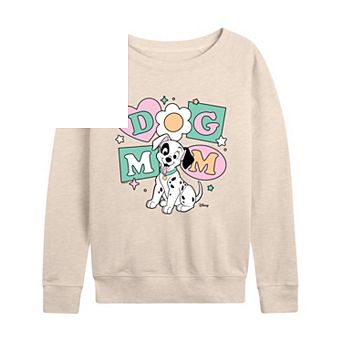 Disney's 101 Dalmatians Women's Dog Mom French Terry Long Sleeve Tee