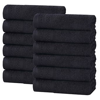 SUPERIOR 12 pc Honeycomb Cotton Absorbent Face Towel Set