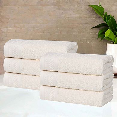 SUPERIOR 6-Piece Honeycomb Cotton Absorbent Hand Towel Set