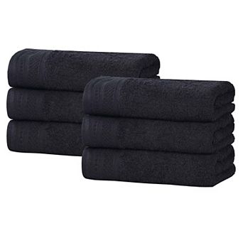 SUPERIOR 6 pc Honeycomb Cotton Absorbent Hand Towel Set
