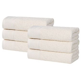 SUPERIOR 6 pc Honeycomb Cotton Absorbent Hand Towel Set
