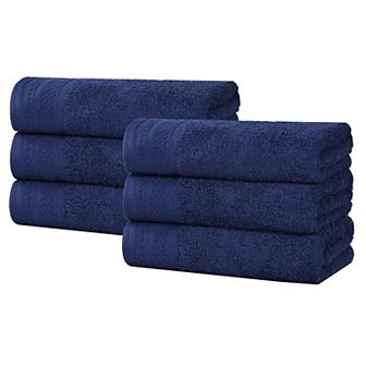 SUPERIOR 6 pc Honeycomb Cotton Absorbent Hand Towel Set