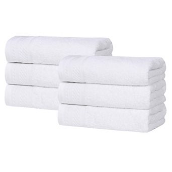 SUPERIOR 6 pc Honeycomb Cotton Absorbent Hand Towel Set