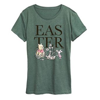 Disney's Winnie The Pooh Women's Easter Graphic Tee