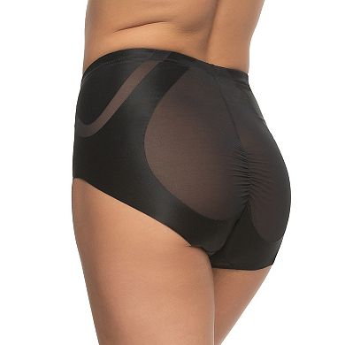 Jezebel by Felina Uplifted Satin & Mesh Shaper Briefs 640208