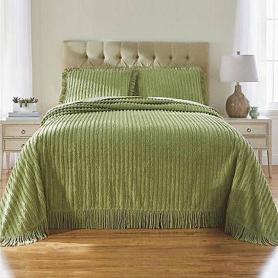 BrylaneHome Chenille 100% Cotton Bedspread