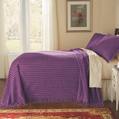 BrylaneHome Chenille 100% Cotton Bedspread