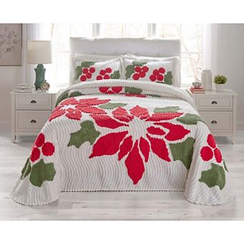 BrylaneHome Bloom Chenille Bedspread