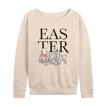 Disney's Winnie The Pooh Women's Easter French Terry Long Sleeve Tee