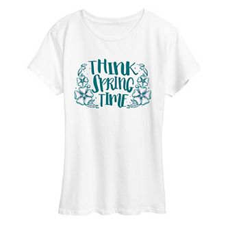 Women's Think Spring Time Graphic Tee