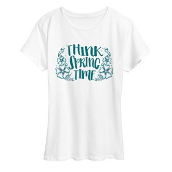 Women's Think Spring Time Graphic Tee