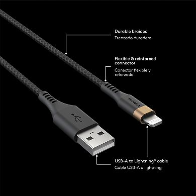 Duracell 2 pack USB-A to Lightning 5 ft. Cable Set