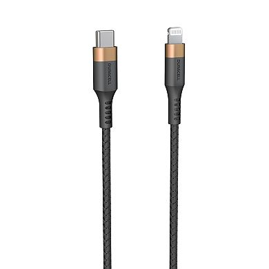 Duracell 2 pack USB-C to Lightning 5 ft. Cable Set