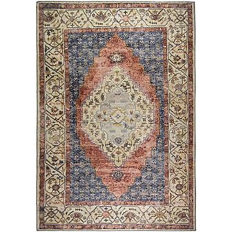 L'Baiet Rachel Multicolor Traditional Washable Area or Throw Rug
