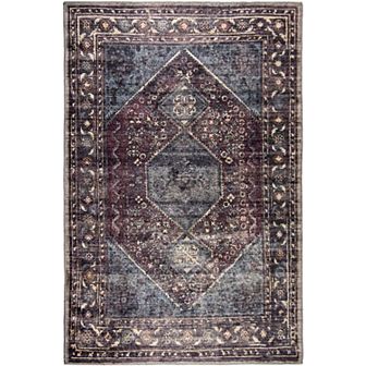 L'Baiet Irene Multicolor Distressed Washable Area or Throw Rug