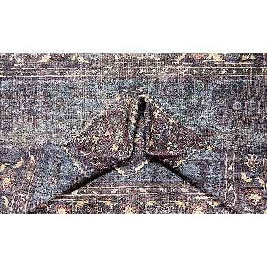 L'Baiet Irene Multicolor Distressed Washable Area or Throw Rug