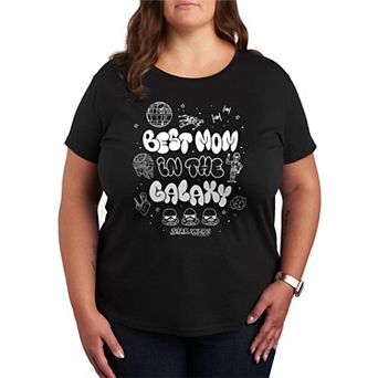Plus Size Star Wars Best Mom In The Galaxy Graphic Tee