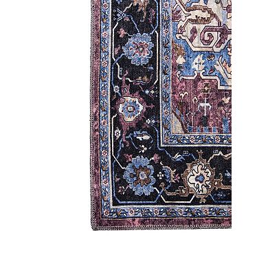 L'Baiet Tess Multicolor Traditional Washable Area or Throw Rug