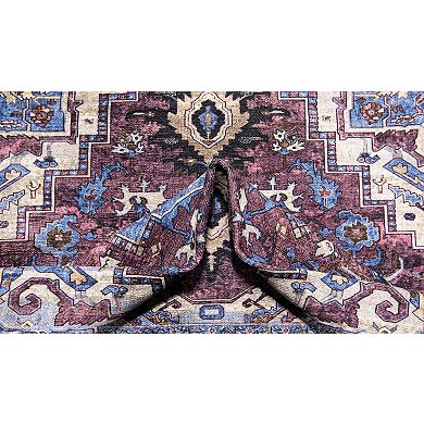 L'Baiet Tess Multicolor Traditional Washable Area or Throw Rug