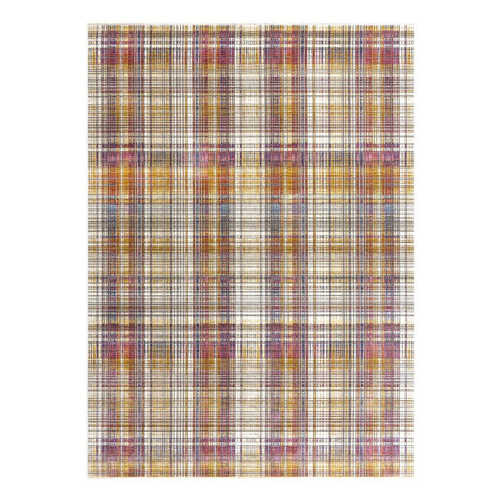 Unique Loom Gingham Deepa Throw Rug