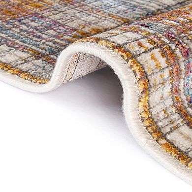 Unique Loom Gingham Deepa Throw Rug
