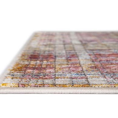 Unique Loom Gingham Deepa Throw Rug