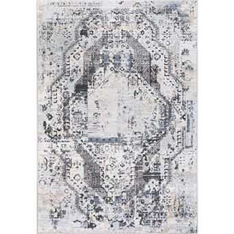 L'Baiet Anna Grey Oriental Are or Runner Rug