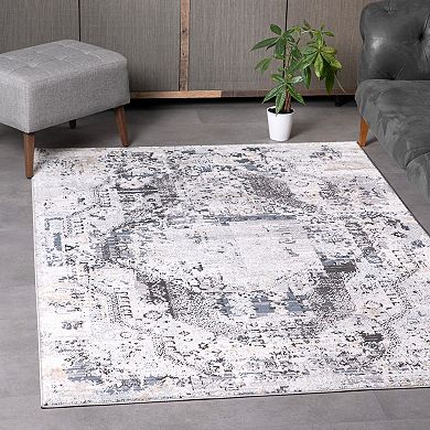L'Baiet Anna Grey Oriental Are or Runner Rug