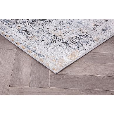 L'Baiet Anna Grey Oriental Are or Runner Rug