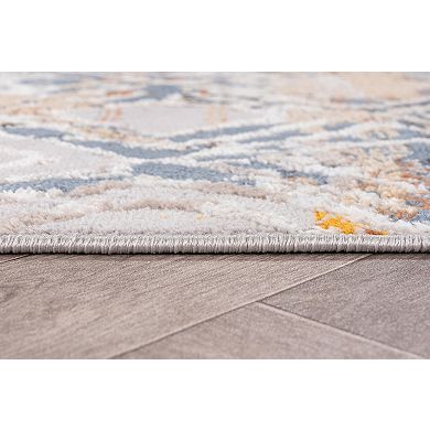 L'Baiet Distressed Geometric Area Rug or Runner
